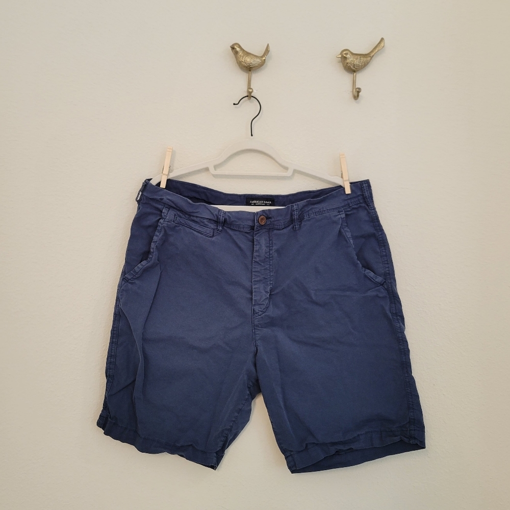 American Eagle Khaki Navy Shorts